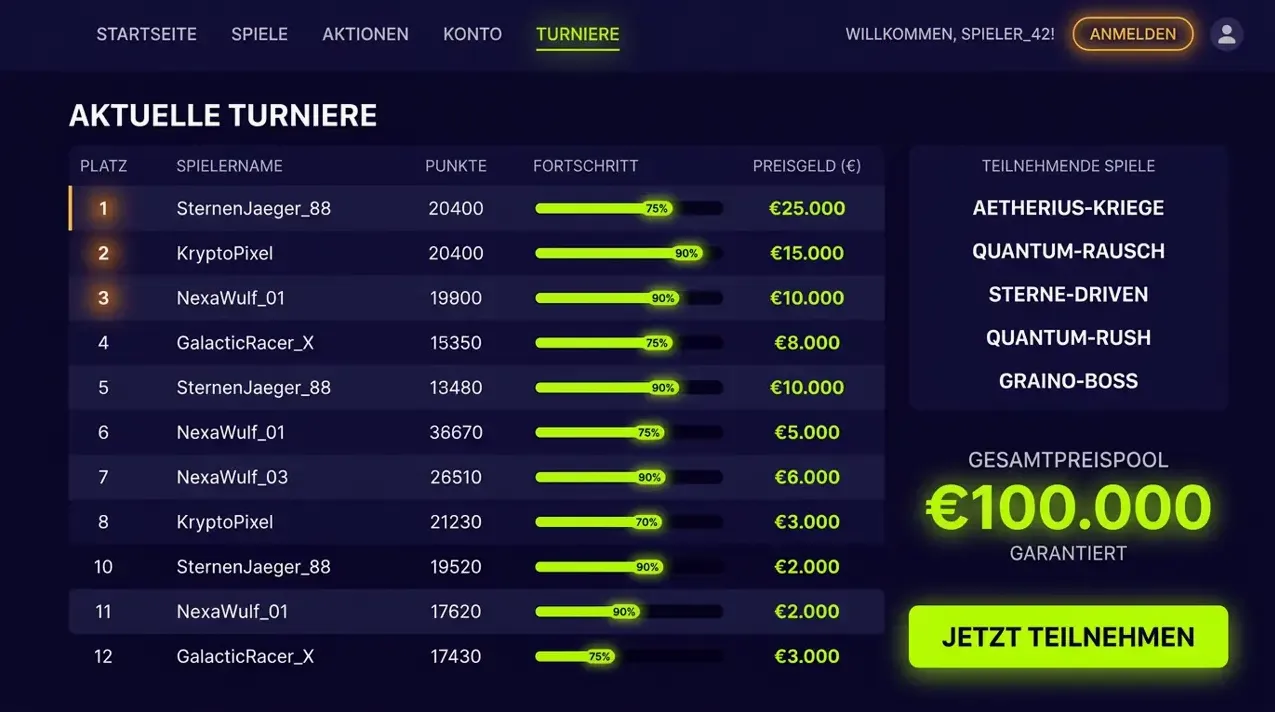 Beliebt bei Irwin: Neuheiten & Instant Games